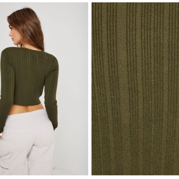 Size Small Green Bundle Cardigan Cargo Pants Midi Dress and Halter - Picture 14 of 14